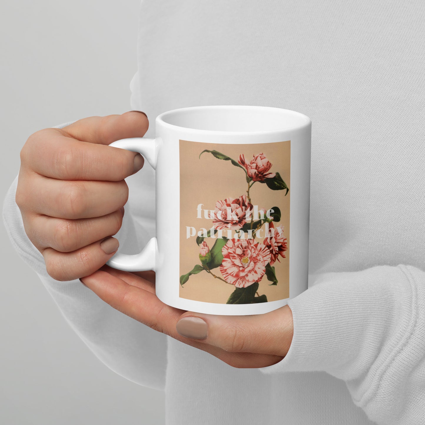 Feminist Mug – Vintage Floral Quote Empowerment Coffee Cup