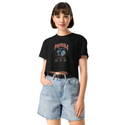 Polycule Tour Crop Top - Vintge Rock Band Style ENM Tee