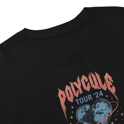 Polycule Tour Crop Top - Vintge Rock Band Style ENM Tee