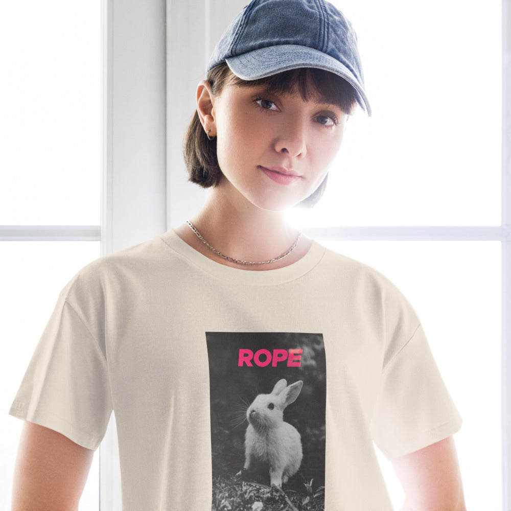Rope Bunny Crop Top – Subtle Sh*bari Tee with Playful Edge
