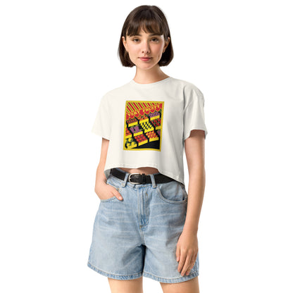 Very Fruity Crop Top – Queer Campy Vintage Fruit Stand Tee