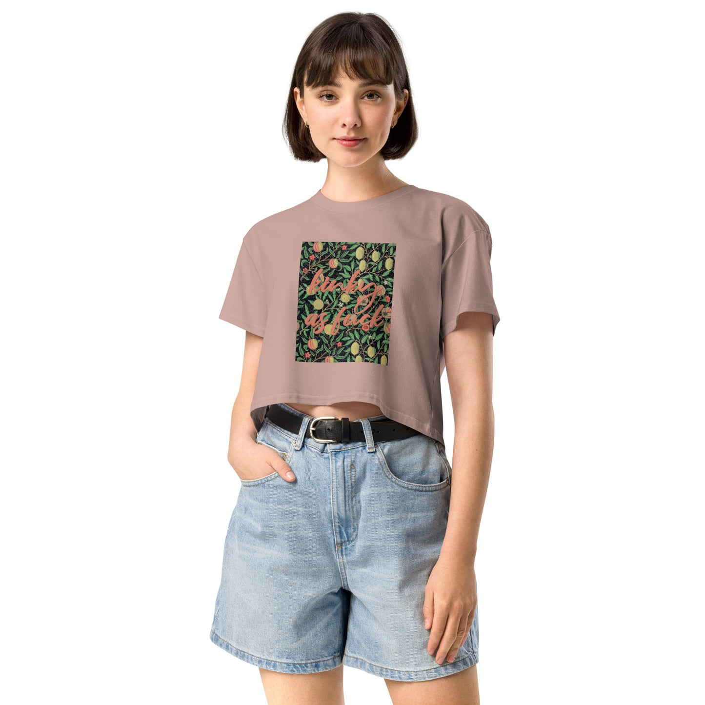 K—ky Fruits Crop Top – Bold Vintage Pleasure-Positive Tee