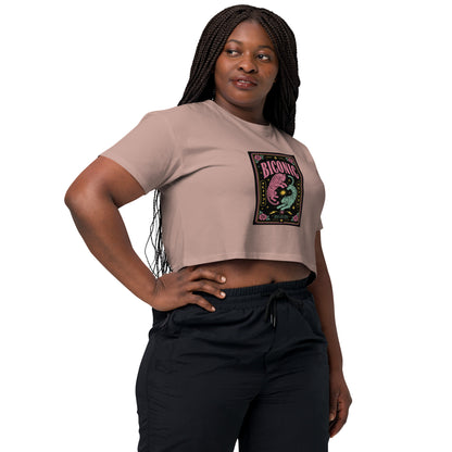 Biconic Crop Top - Colorful Bisexual Pride Tiger Graphic Tee