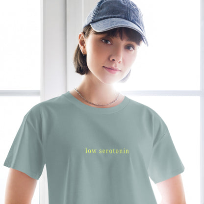 Low Serotonin Crop Top – Existential Dread Neurodivergent Tee