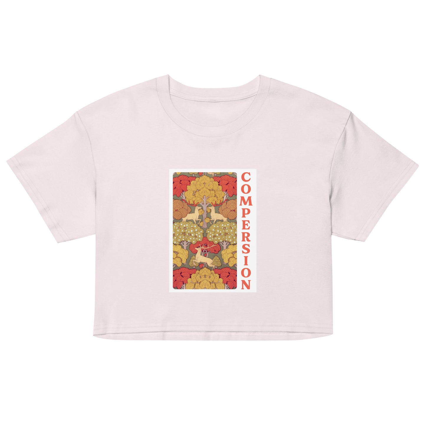 Compersion Crop Top - Woodland Decorative Polyamory Tee for ENM