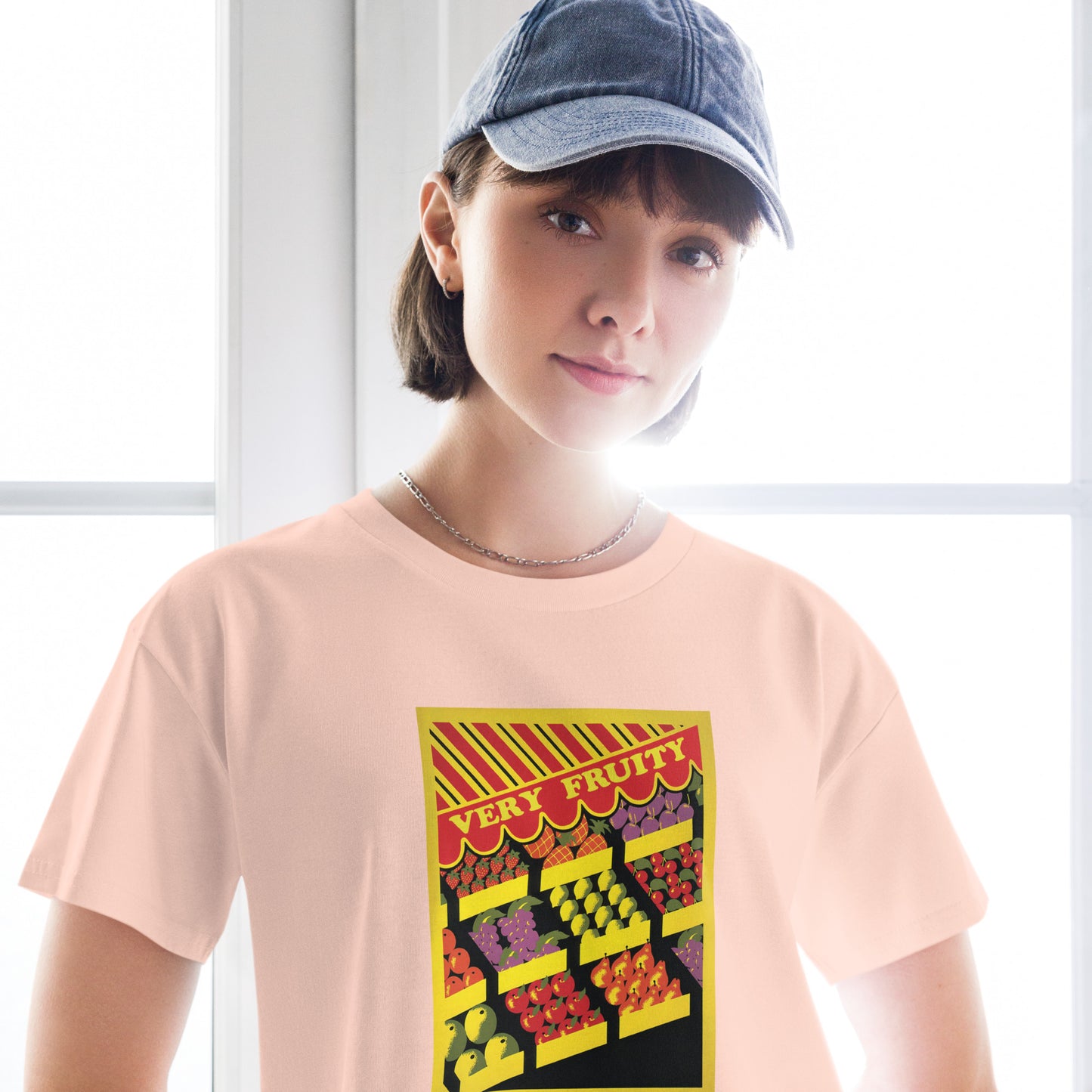 Very Fruity Crop Top – Queer Campy Vintage Fruit Stand Tee