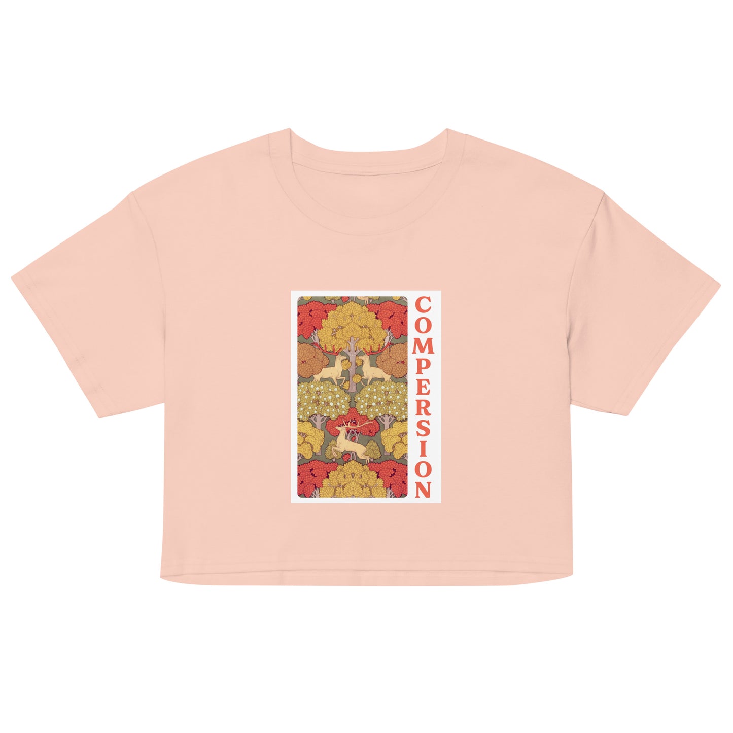 Compersion Crop Top - Woodland Decorative Polyamory Tee for ENM