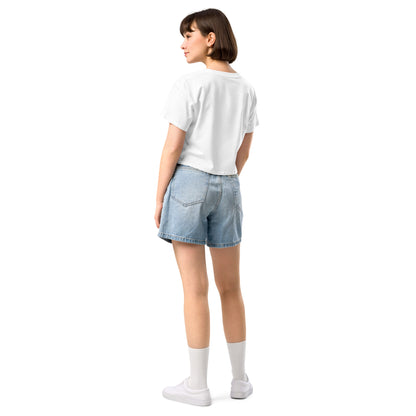 Pan Mondrian Crop Top - Queer Pride Abstract Color Block Design Tee