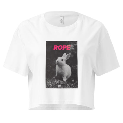 Rope Bunny Crop Top – Subtle Sh*bari Tee with Playful Edge