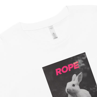 Rope Bunny Crop Top – Subtle Sh*bari Tee with Playful Edge