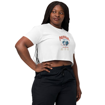 Polycule Tour Crop Top - Vintge Rock Band Style ENM Tee